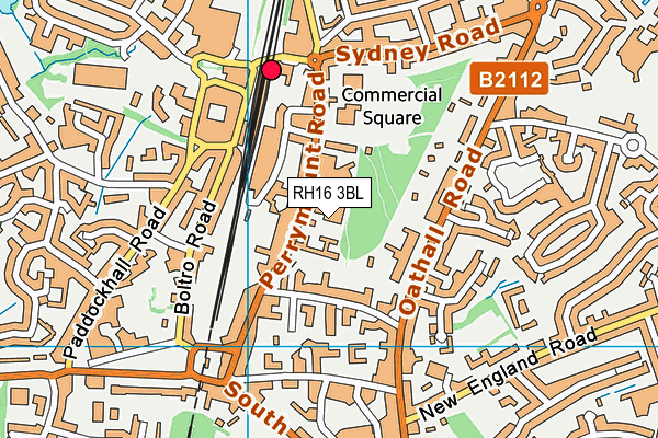 RH16 3BL map - OS VectorMap District (Ordnance Survey)