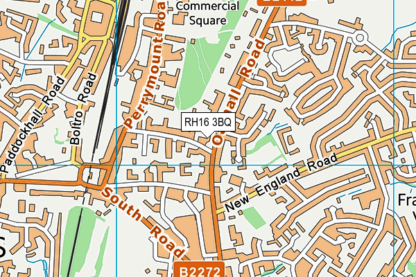 RH16 3BQ map - OS VectorMap District (Ordnance Survey)