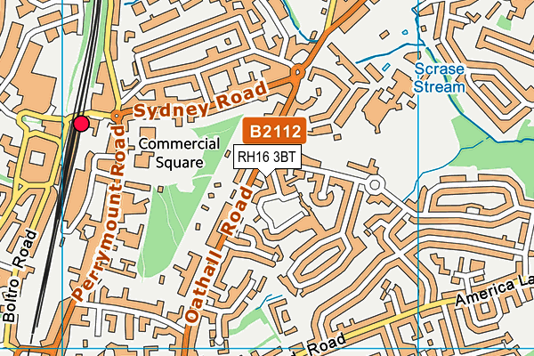 RH16 3BT map - OS VectorMap District (Ordnance Survey)