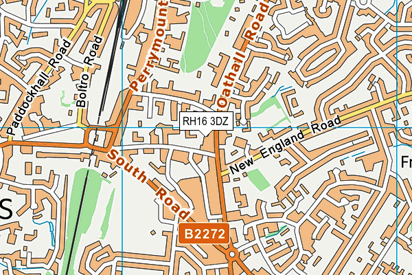 RH16 3DZ map - OS VectorMap District (Ordnance Survey)