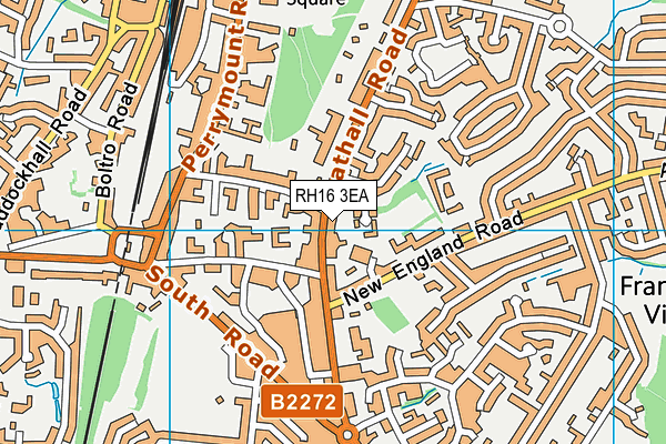 RH16 3EA map - OS VectorMap District (Ordnance Survey)