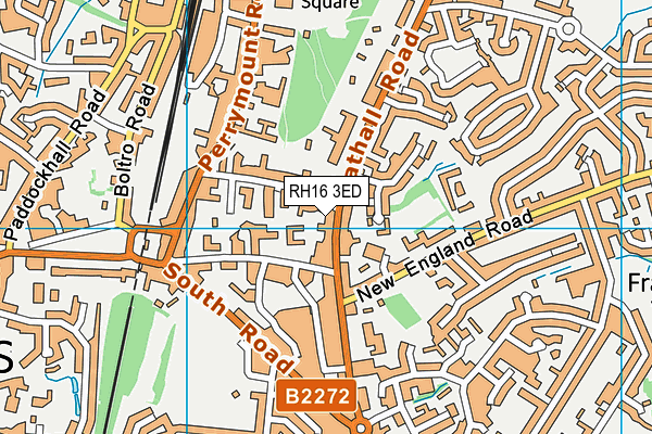 RH16 3ED map - OS VectorMap District (Ordnance Survey)