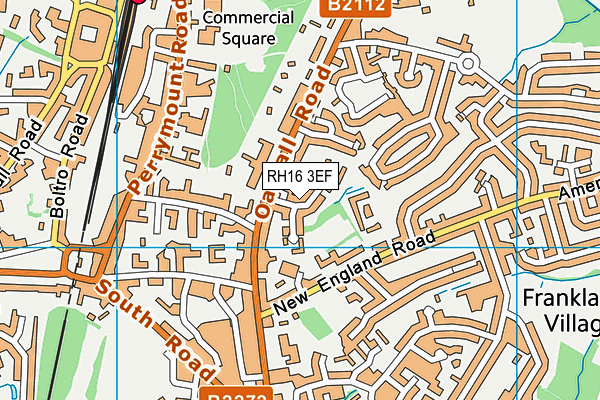 RH16 3EF map - OS VectorMap District (Ordnance Survey)