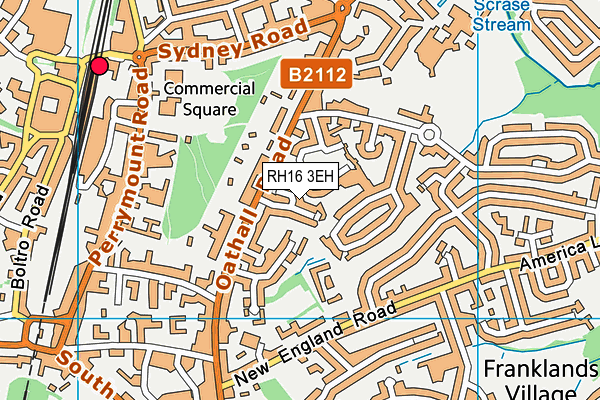 RH16 3EH map - OS VectorMap District (Ordnance Survey)