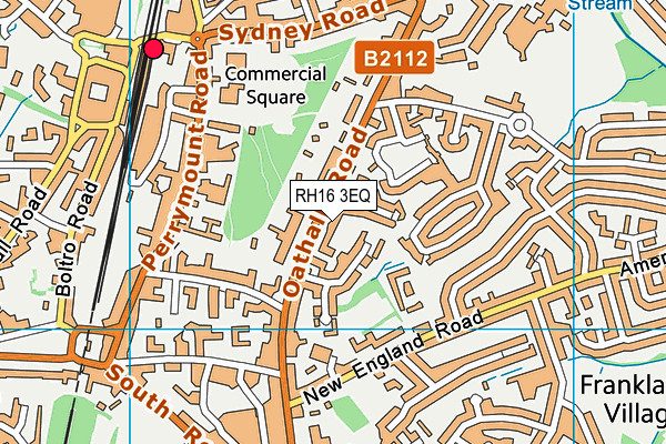 RH16 3EQ map - OS VectorMap District (Ordnance Survey)