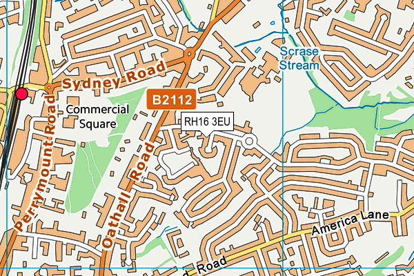 RH16 3EU map - OS VectorMap District (Ordnance Survey)