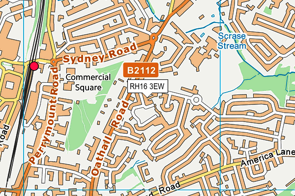 RH16 3EW map - OS VectorMap District (Ordnance Survey)
