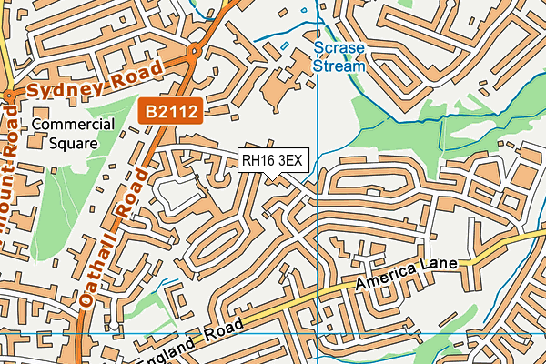 RH16 3EX map - OS VectorMap District (Ordnance Survey)