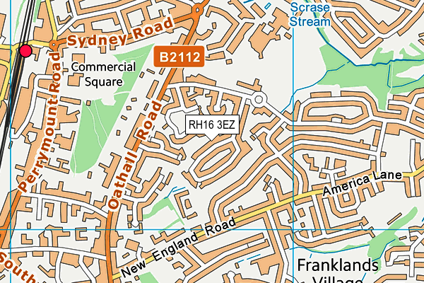 RH16 3EZ map - OS VectorMap District (Ordnance Survey)