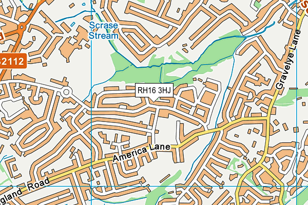 RH16 3HJ map - OS VectorMap District (Ordnance Survey)