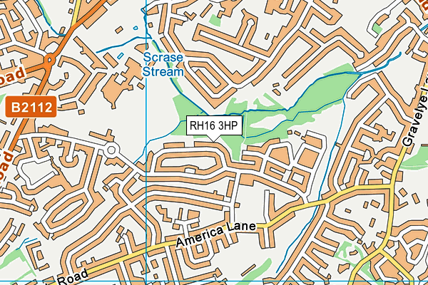 RH16 3HP map - OS VectorMap District (Ordnance Survey)