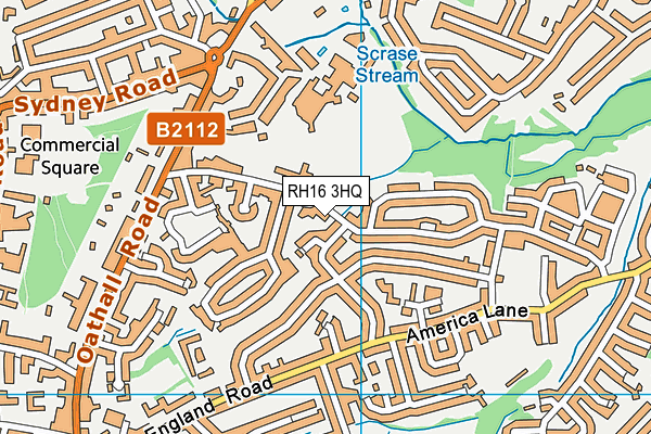 RH16 3HQ map - OS VectorMap District (Ordnance Survey)