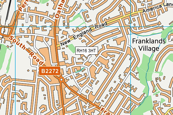 RH16 3HT map - OS VectorMap District (Ordnance Survey)