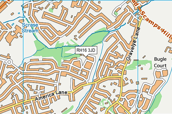RH16 3JD map - OS VectorMap District (Ordnance Survey)