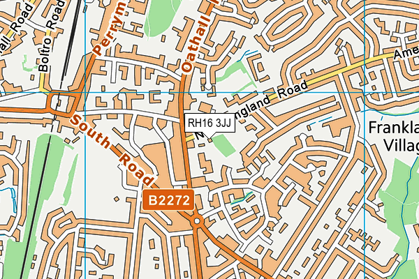 RH16 3JJ map - OS VectorMap District (Ordnance Survey)