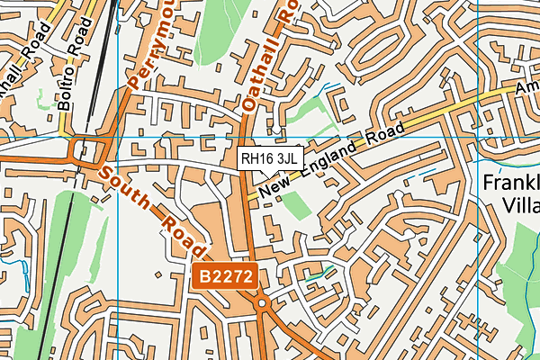 RH16 3JL map - OS VectorMap District (Ordnance Survey)