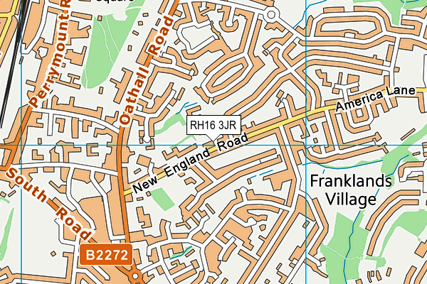 Warden Park Primary Academy map (RH16 3JR) - OS VectorMap District (Ordnance Survey)