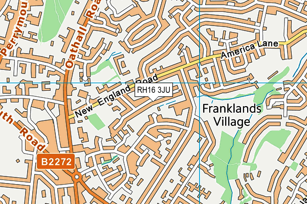 RH16 3JU map - OS VectorMap District (Ordnance Survey)