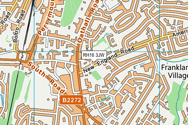 RH16 3JW map - OS VectorMap District (Ordnance Survey)