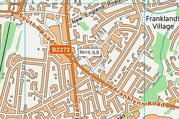 RH16 3LB map - OS VectorMap District (Ordnance Survey)