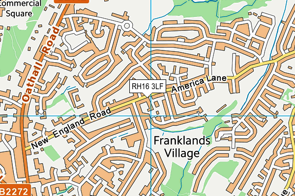 RH16 3LF map - OS VectorMap District (Ordnance Survey)
