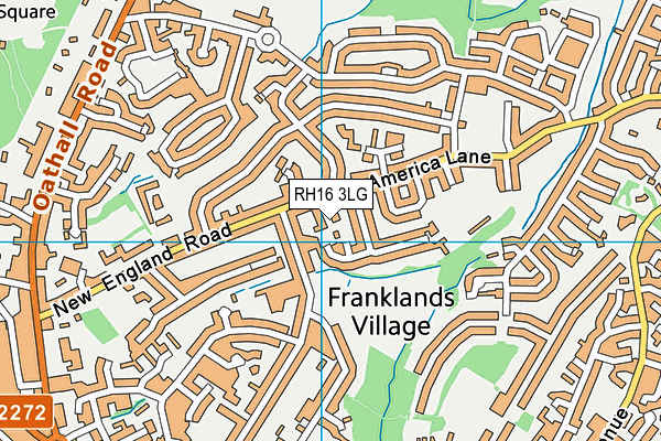 RH16 3LG map - OS VectorMap District (Ordnance Survey)