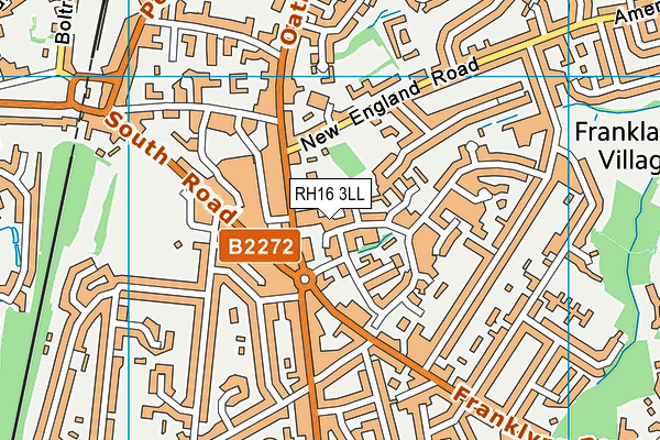 RH16 3LL map - OS VectorMap District (Ordnance Survey)