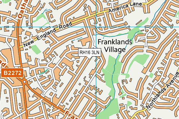 RH16 3LN map - OS VectorMap District (Ordnance Survey)