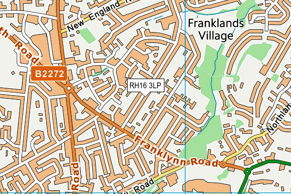 RH16 3LP map - OS VectorMap District (Ordnance Survey)
