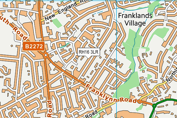 RH16 3LR map - OS VectorMap District (Ordnance Survey)