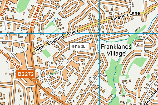 RH16 3LT map - OS VectorMap District (Ordnance Survey)