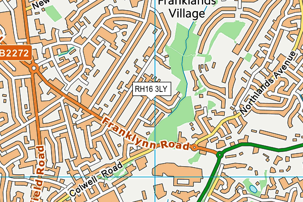 RH16 3LY map - OS VectorMap District (Ordnance Survey)