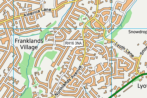 RH16 3NA map - OS VectorMap District (Ordnance Survey)
