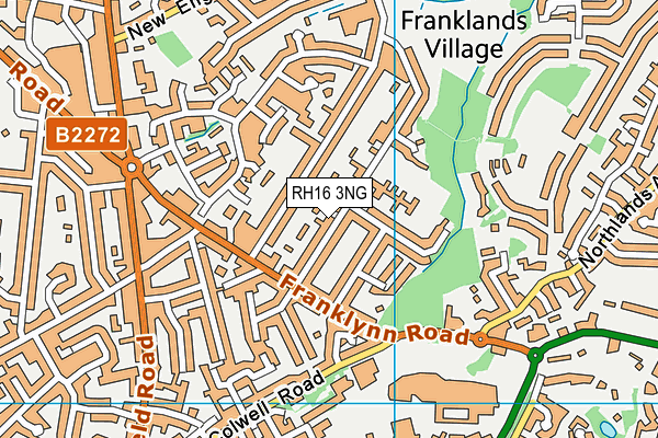 RH16 3NG map - OS VectorMap District (Ordnance Survey)