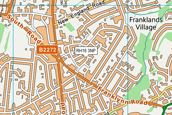 RH16 3NP map - OS VectorMap District (Ordnance Survey)