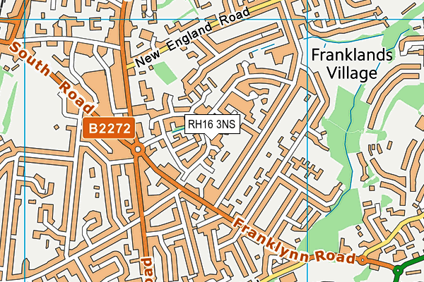 RH16 3NS map - OS VectorMap District (Ordnance Survey)
