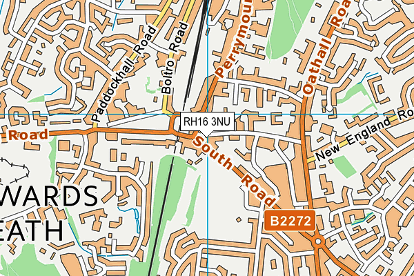 RH16 3NU map - OS VectorMap District (Ordnance Survey)
