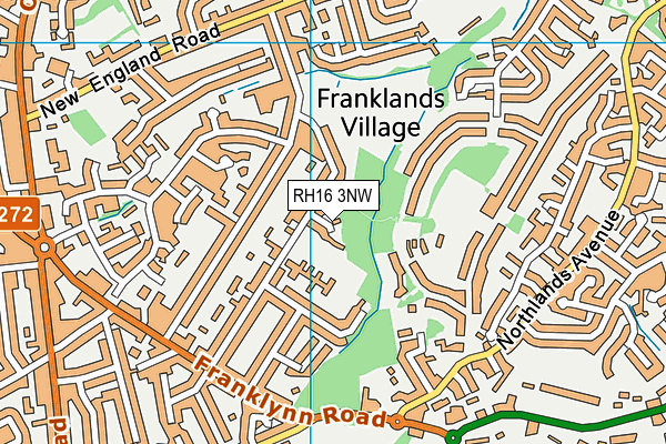 RH16 3NW map - OS VectorMap District (Ordnance Survey)