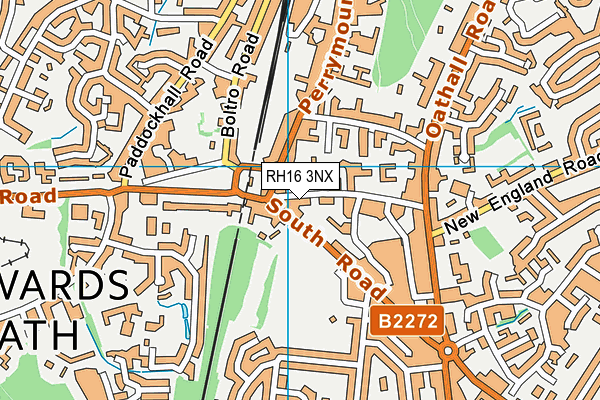 RH16 3NX map - OS VectorMap District (Ordnance Survey)