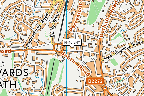 RH16 3NY map - OS VectorMap District (Ordnance Survey)