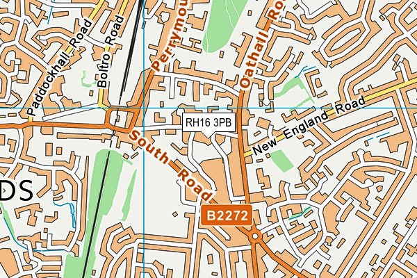 RH16 3PB map - OS VectorMap District (Ordnance Survey)