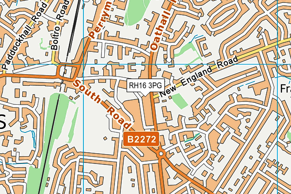 RH16 3PG map - OS VectorMap District (Ordnance Survey)