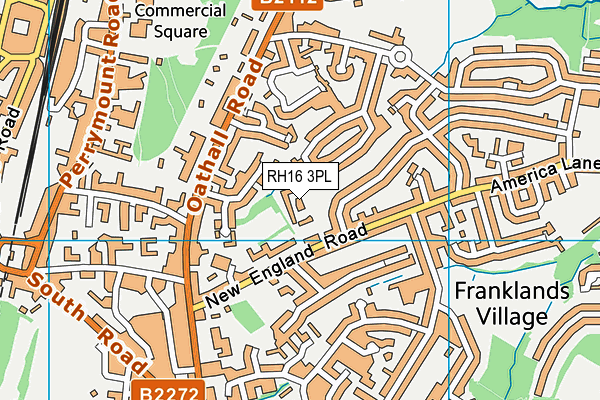 RH16 3PL map - OS VectorMap District (Ordnance Survey)