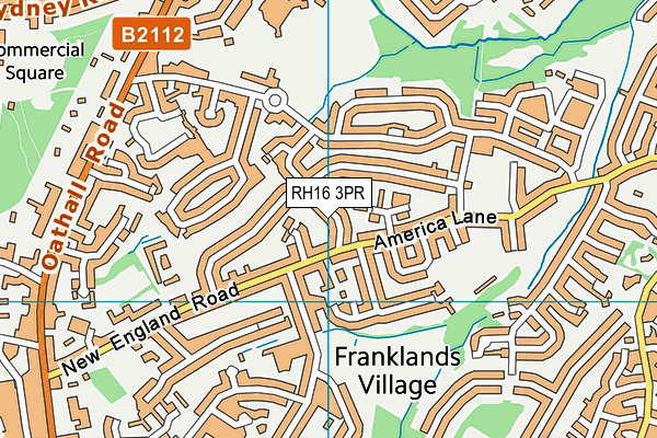 RH16 3PR map - OS VectorMap District (Ordnance Survey)