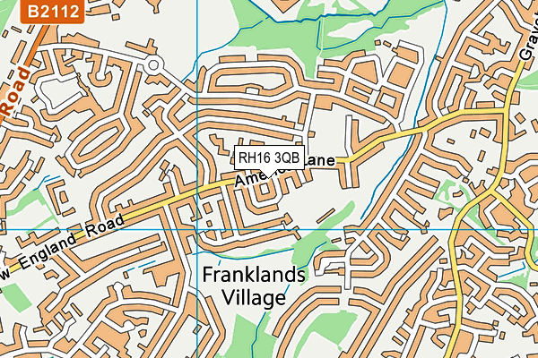 RH16 3QB map - OS VectorMap District (Ordnance Survey)