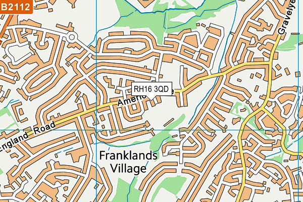 RH16 3QD map - OS VectorMap District (Ordnance Survey)