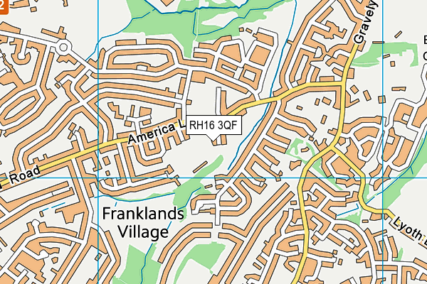 RH16 3QF map - OS VectorMap District (Ordnance Survey)