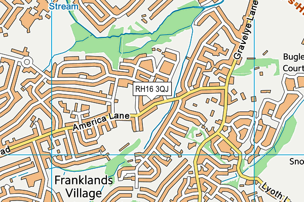 RH16 3QJ map - OS VectorMap District (Ordnance Survey)