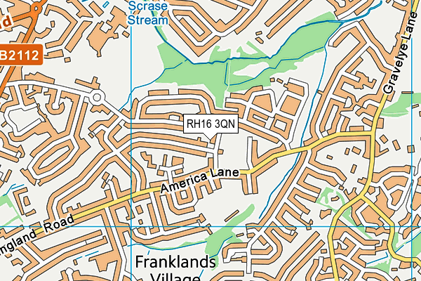 RH16 3QN map - OS VectorMap District (Ordnance Survey)