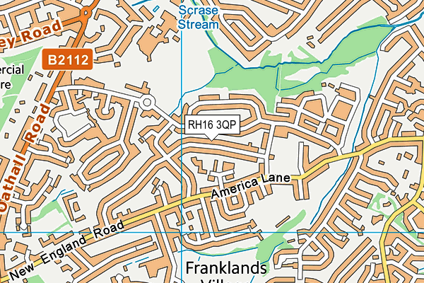 RH16 3QP map - OS VectorMap District (Ordnance Survey)